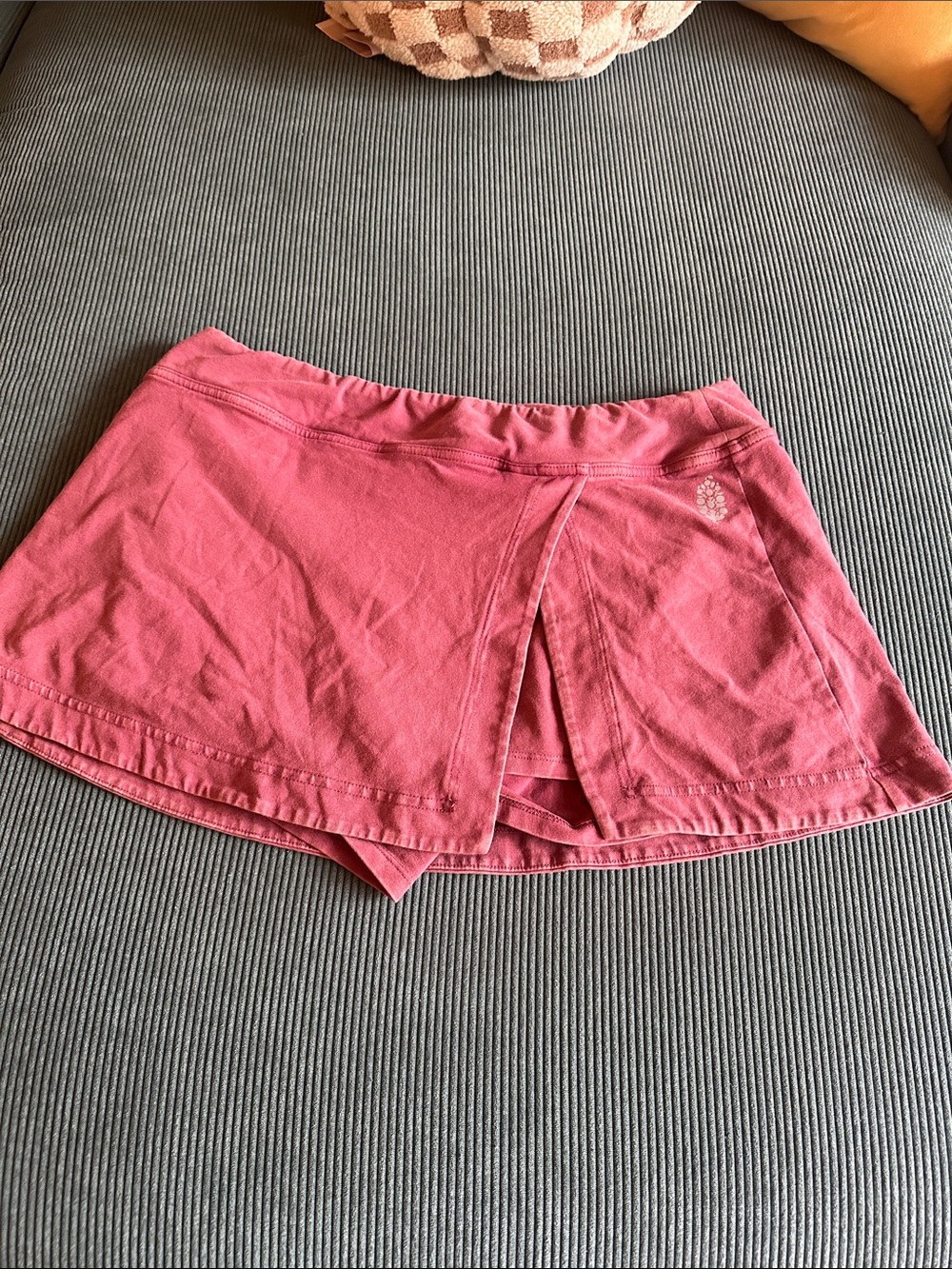 Free People Movement Hot Shot Mini Skort in Clove